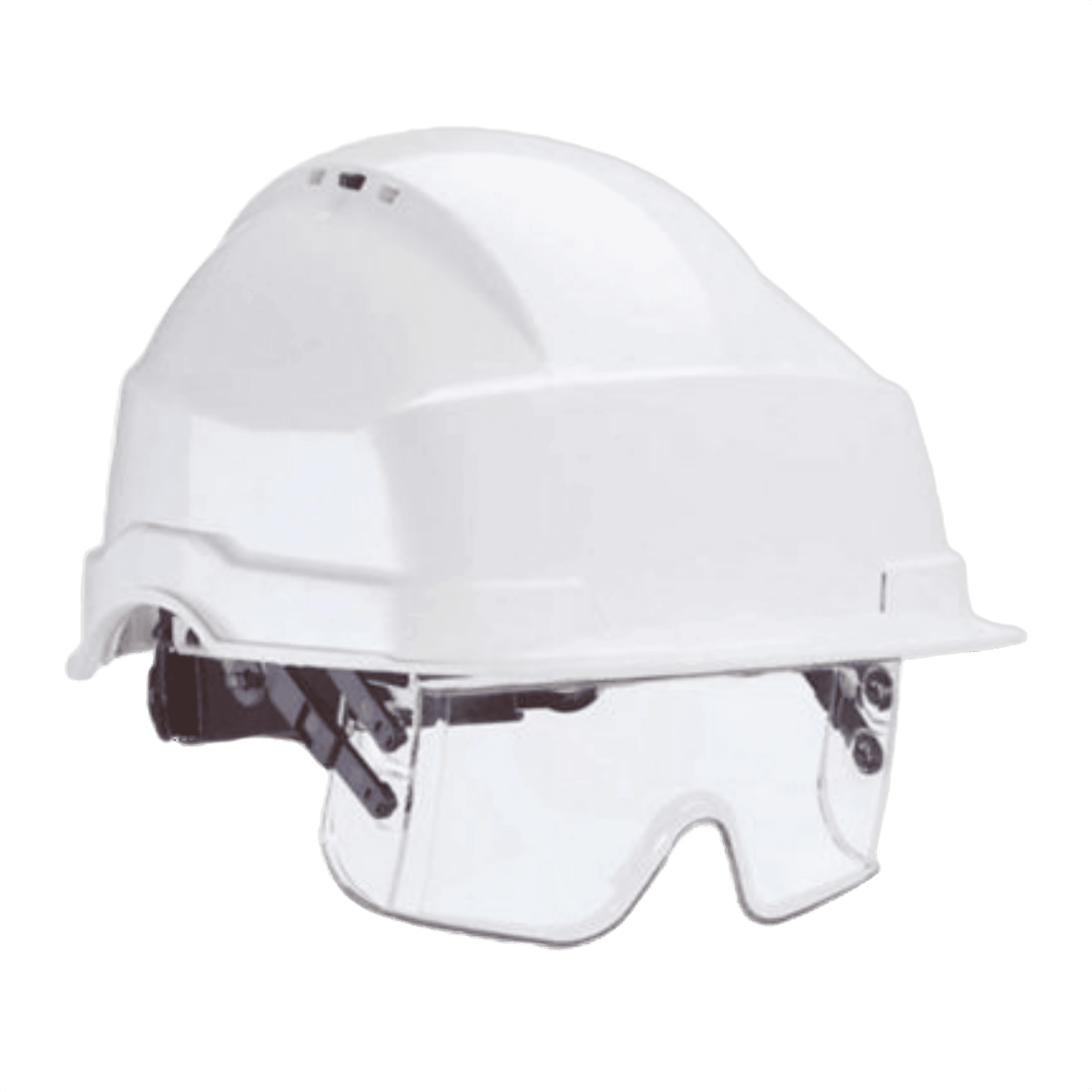 Casque IRIS avec lunettes intégrées (NF EN 397, EN 166)